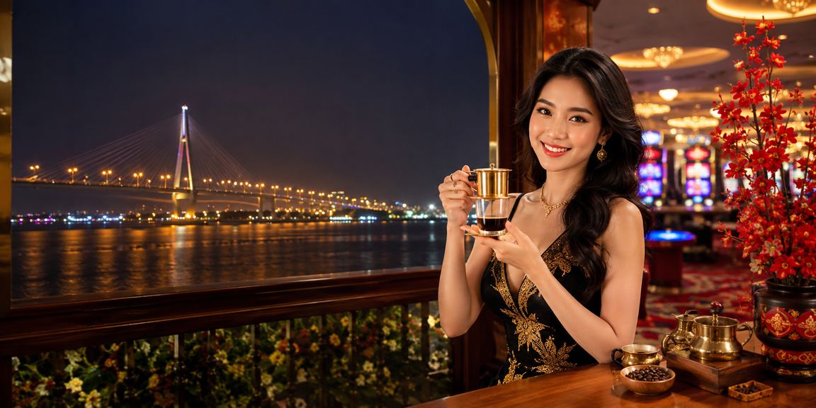 Người dùng Cần Thơ ngồi tại quán cà phê theo dõi kèo cược thể thao trực tuyến an toàn