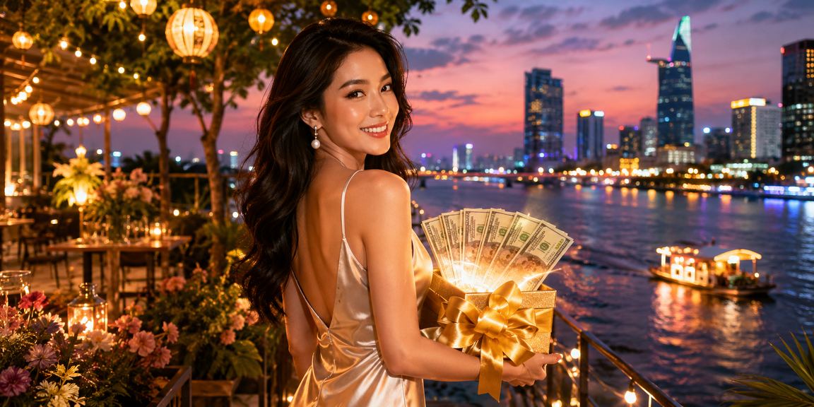 Người Sài Gòn thư giãn tại quán cà phê và chơi casino trực tuyến trên điện thoại buổi tối